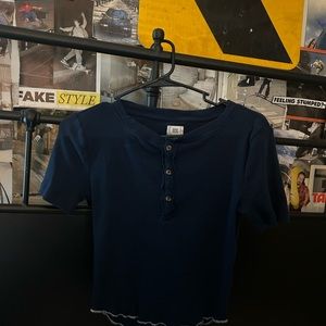 bdg / urban outfitters navy blue tee
